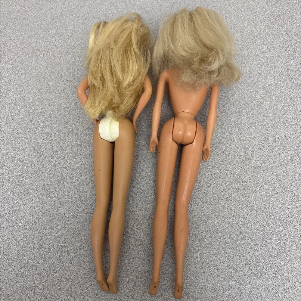 Lot of 8 Vintage Mixed Styles Mattel Barbie, 1966 Body Mold, Twist Waist, Nude
